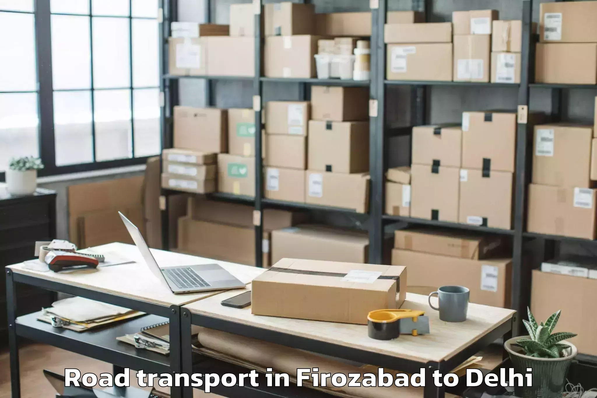 Top Firozabad to Ambience Mall Vasant Kunj Road Transport Available